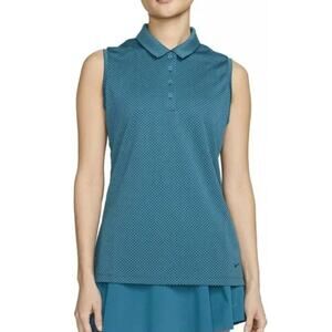 New Nike Women's Dri-FIT Victory Golf Polo Sleeveless Tank Top XS Pickle Ball